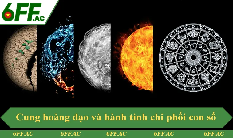 Cung hoàng đạo và hành tinh chi phối tạo ra con số may mắn