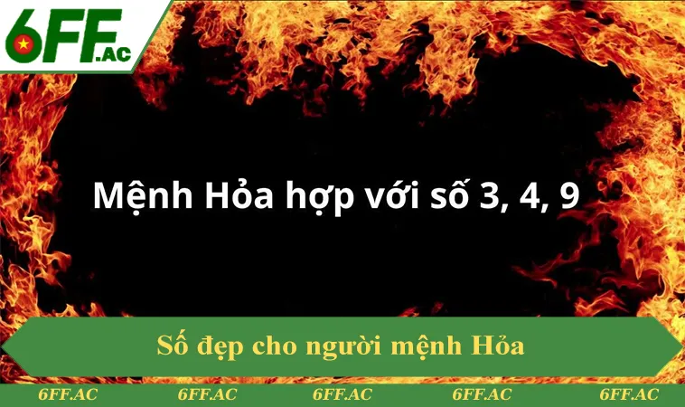 Số đẹp cho người mệnh Hỏa 